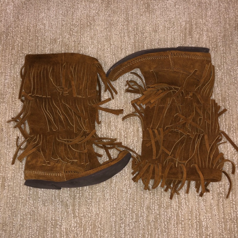 Minnetonka Fringe Booties